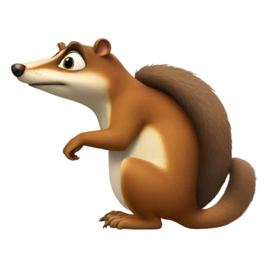 Scrat thinking sticker