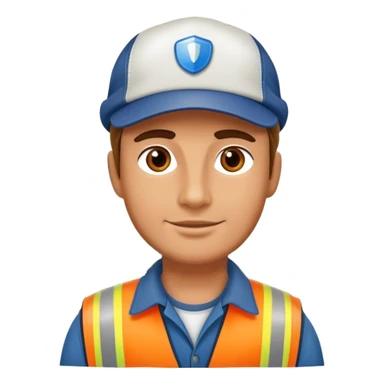 Truck driver sticker