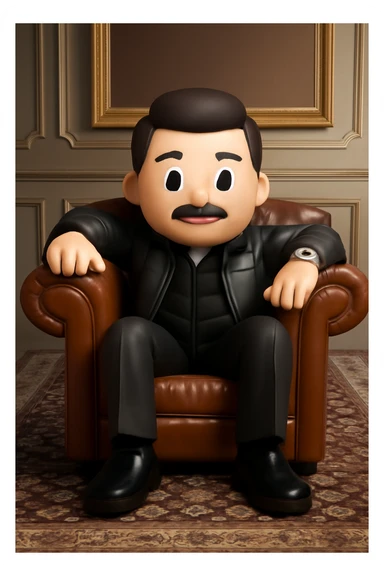 3D Apple style emoji version of the uploaded photo, keeping clothing, colors, pose, and background realistic, but with simplified emoji-style facial features (no realistic resemblance), smooth glossy textures, high-quality lighting sticker