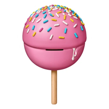 pink cake pop sticker