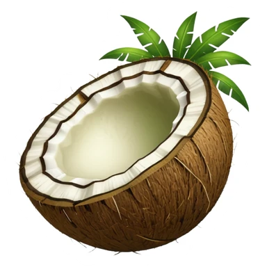 Green Coconut shell sticker