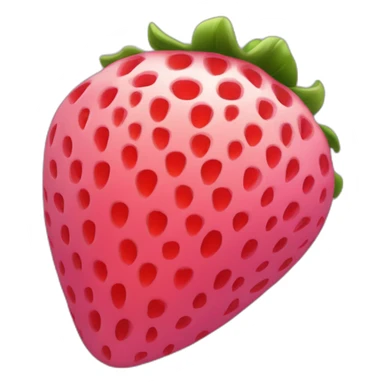 Une fraise de couleur rose sticker