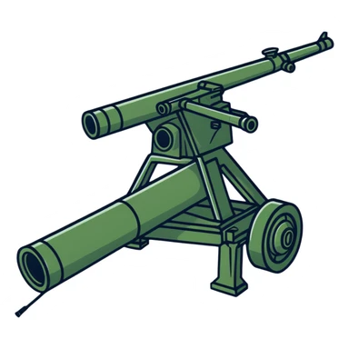 Soviet anti-aircraft gun sticker