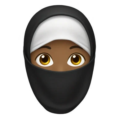 Black Niqabi sticker