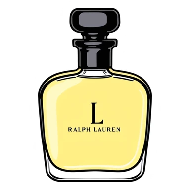 Ralph Lauren perfume bottle sticker