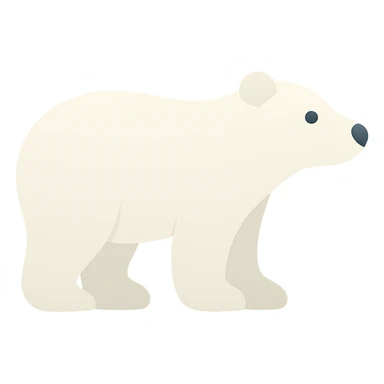 Polar bear sticker