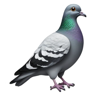 pigeon on a rock sticker