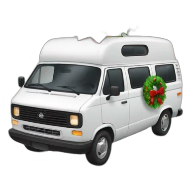 Christmas vanlife  sticker