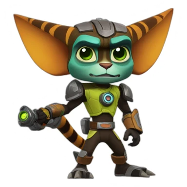 Ratchet & Clank Lombax sticker
