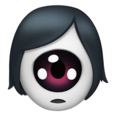 marcelines con ojos negro sticker