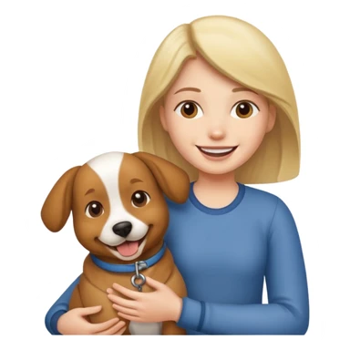 Person is playing with his dog sticker