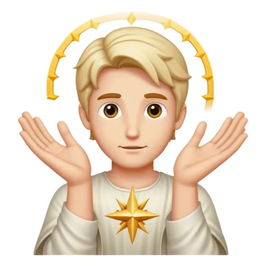 Adam and god hands sticker