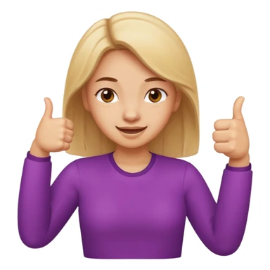 

a girl with a thumb ups and one with thumbs odwnv



 sticker