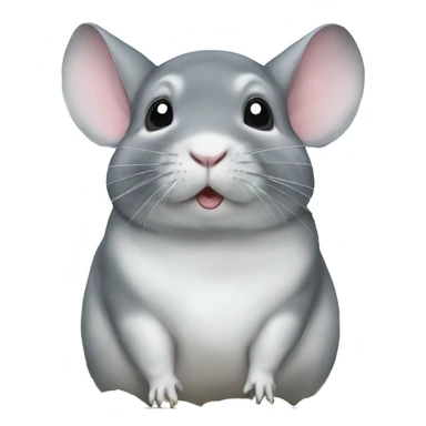 Chinchilla in tank sticker