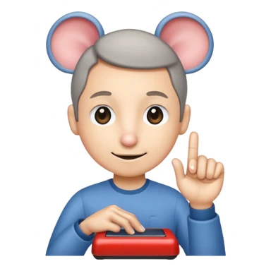 Person doing click it sticker