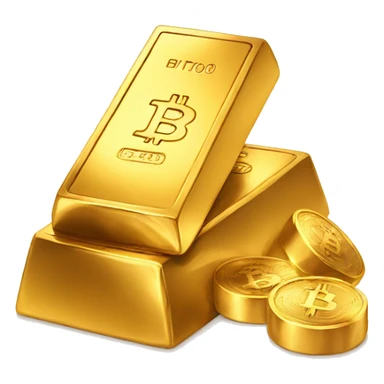 gold bar bitcoin sticker