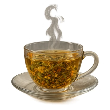 tazza di tisana, iperrealistico 4k sticker