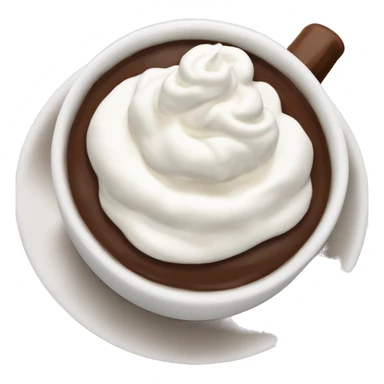 Chocolat chaud avec de la chantilly  sticker
