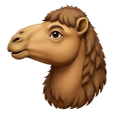 a camel with a big nose sticker
