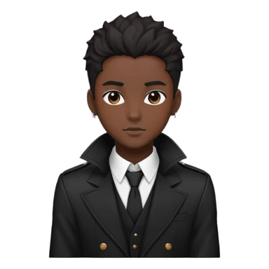 Black people anime characters  sticker