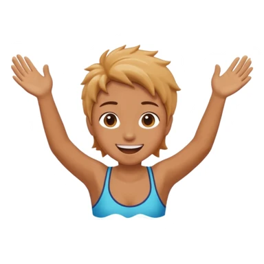 😝 with hands gliding through  sticker