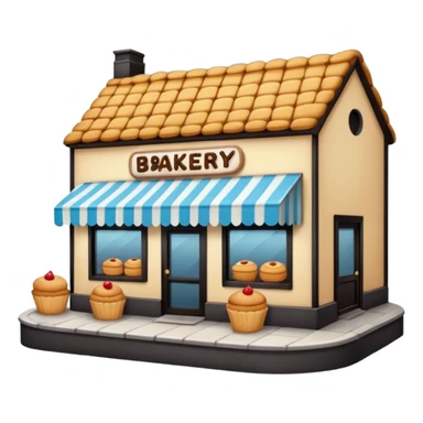 a bakery between two towns sticker