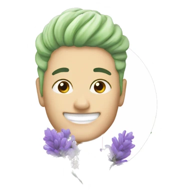 Lavander matcha sticker
