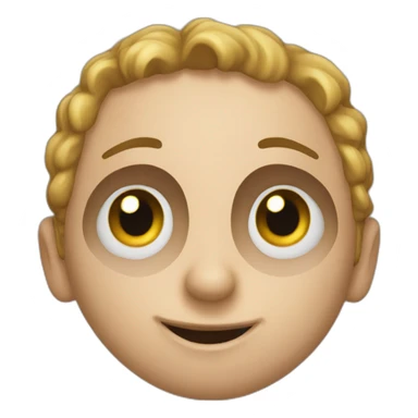Emoji yeux en l'air sticker
