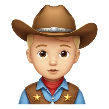 Cowboy baby  sticker