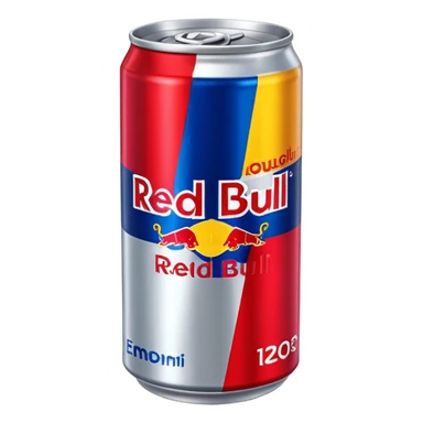 Vit redbull sticker