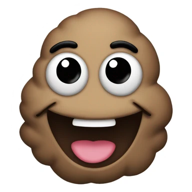 Poop smiling sticker