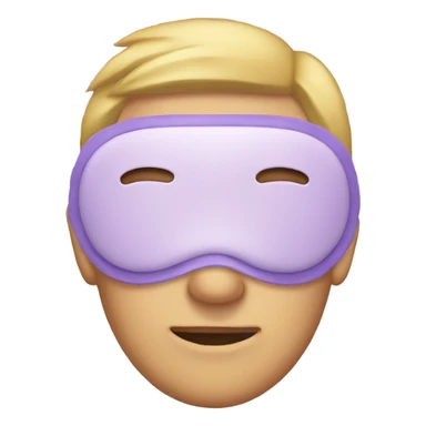light purple sleep mask sticker