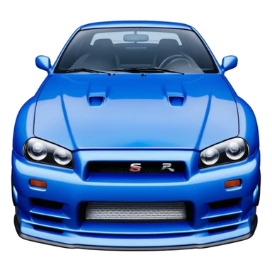 car Nissan Skyline GT-R R34 1999 like in the movie Fast and Furious  sticker