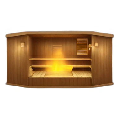 Home made sauna modern building sticker