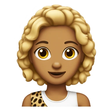 Cheetah girl sticker