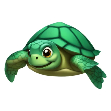 Turtle while swimming sticker