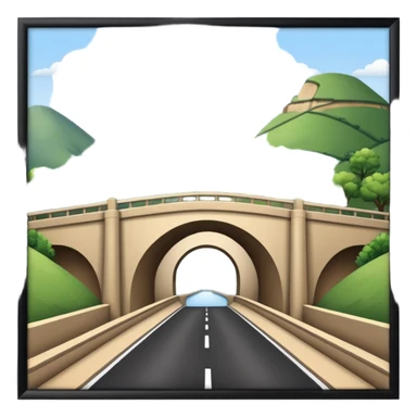 building bridge tunnel hill sticker