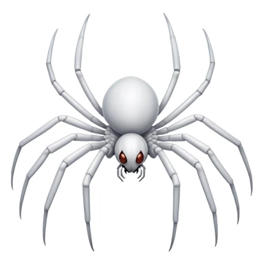 completely white spider, all white spider with eight legs sticker