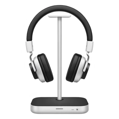 headphones stand white sticker