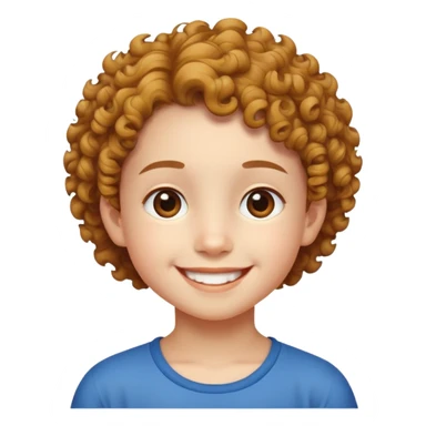 "- Nam
- 10 tuổi
- Da trắng
- Tóc ngắn, xoăn xù
- Cười tươi
" sticker