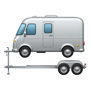 car with towbar pulling a  trailer  sticker