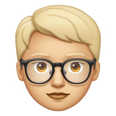 a human with glass sticker