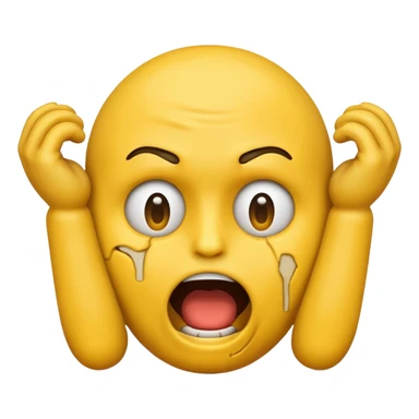a emoji head choking itself
with its hands sticker