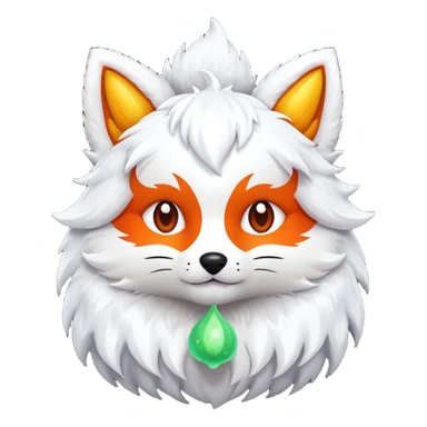 Blox fruits kitsune fruit, white fur sticker