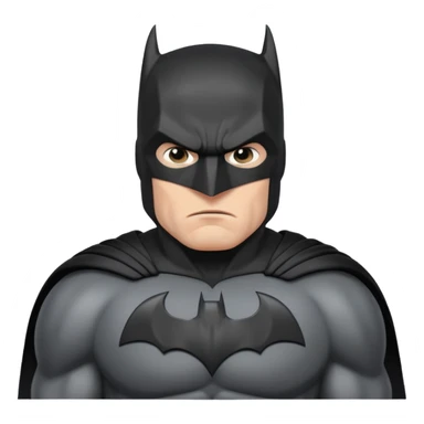 caucasian batman standing sticker