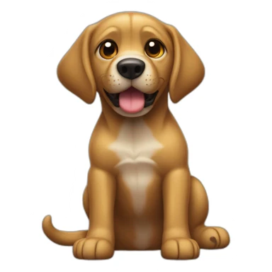 Un chien sharper boit un coca sticker