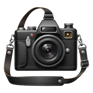 The camera has an additional strap sticker