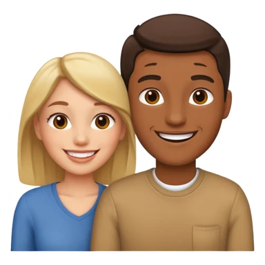 Happy couple sticker