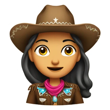 Cowboy girl , mexicana , cute, old money  sticker