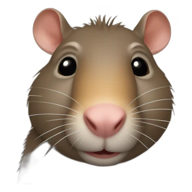 Un rat qui chevauche un capibara sticker